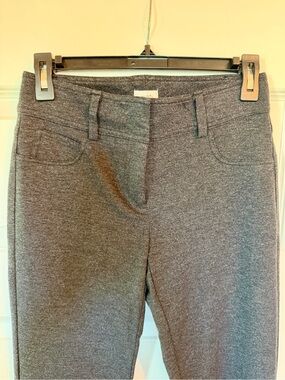 CACHE Women's Gray Knit Ponte Pants